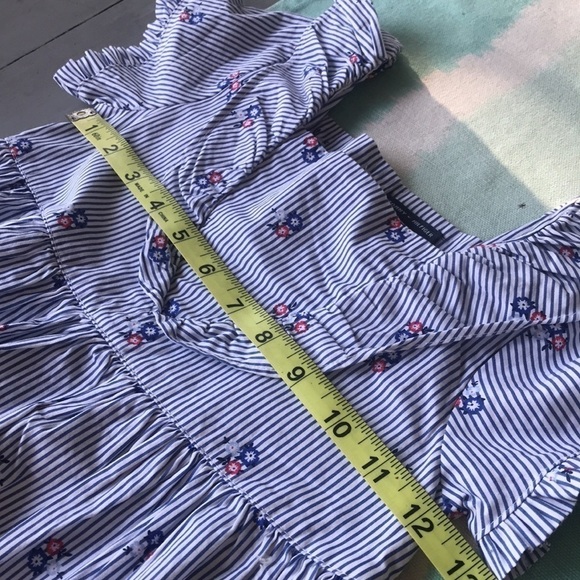 Tommy Hilfiger Floral Stripe Print Tunic Top - Picture 10 of 11